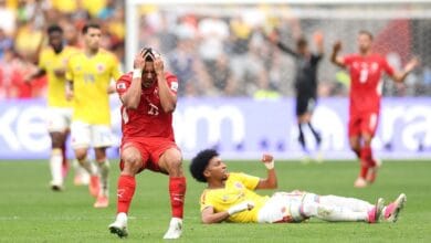 كأس العالم 2026: التعادل السلبي يحسم الشوط الأول بين سويسرا وكولومبيا