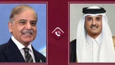 أمير قطر ورئيس وزراء باكستان يؤكدان على ضرورة خفض التوترات بالمنطقة