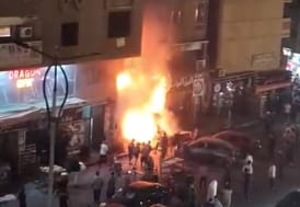 اندلاع حريق داخل مطعم بشارع ترسا