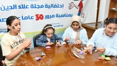 ورشة الصلصال بمجلة علاء الدين تفتح آفاق الإبداع لدى الأطفال